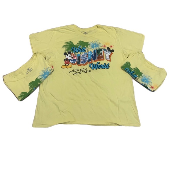 💚 Disney World "Wish You Were Here" Mickey Fireworks T-Shirts - Family Pack (3) - Picture 1 of 11